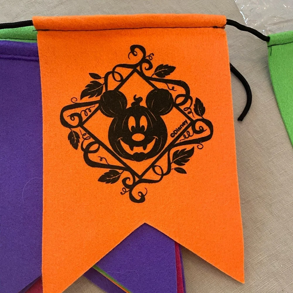 Disney Parks Halloween Garland Banner